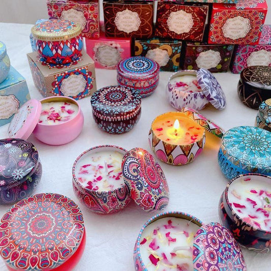 4.5cm Scented Tin Candle (Pack of 2) (Multicolor)