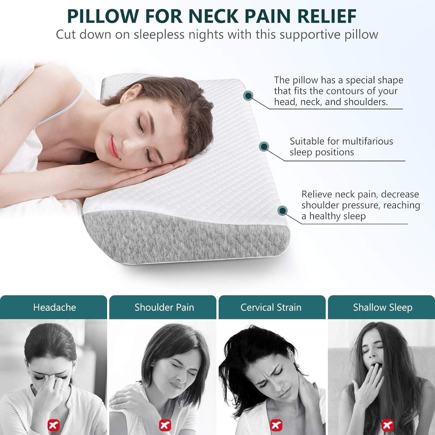 ErgoRest Neck Support Pillow