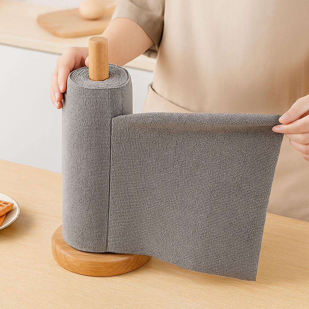 Microfiber Reusable Cleaning Cloth Roll (25 Sheets)