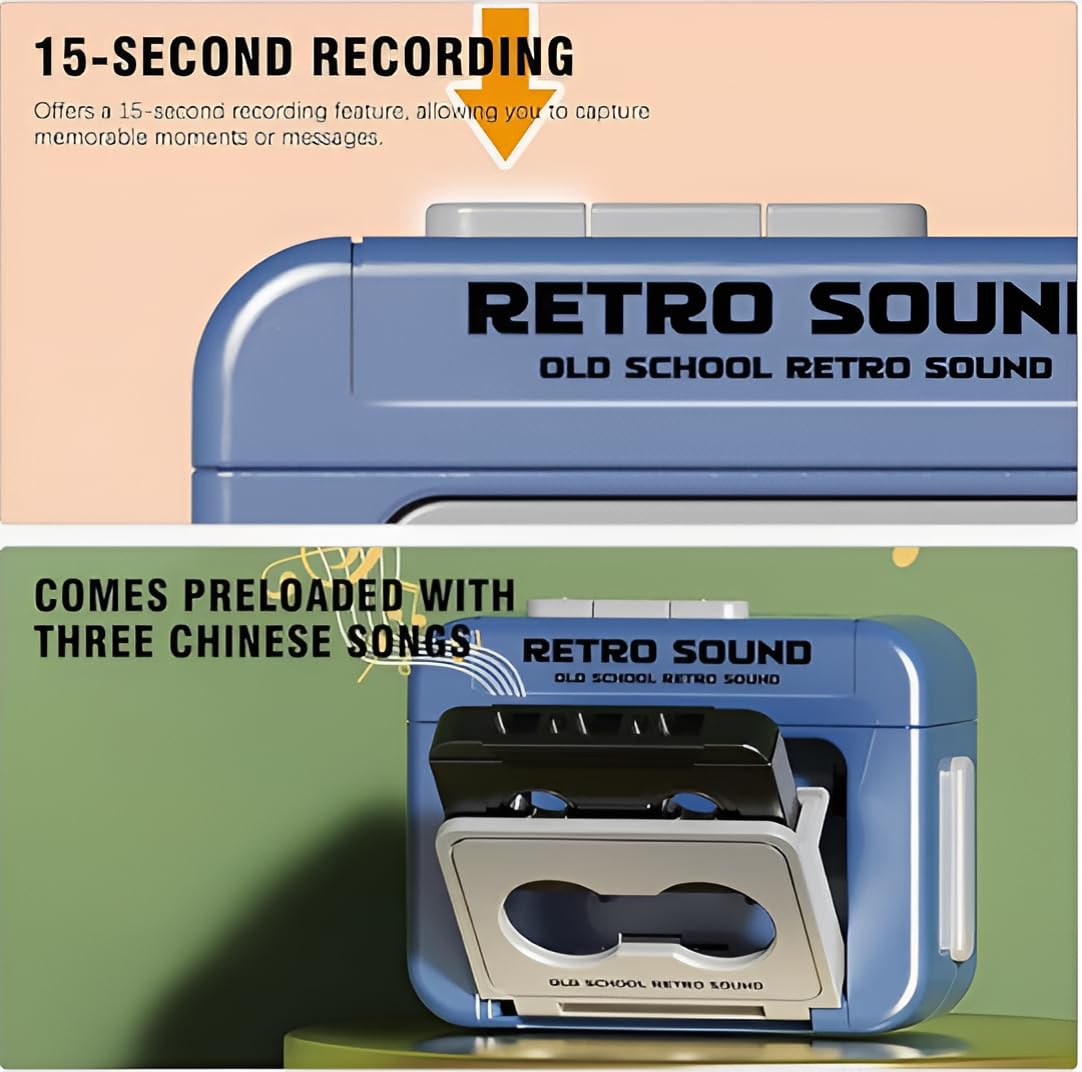 Vintage Vibes Mini Sound Keychain - Retro Audio Companion