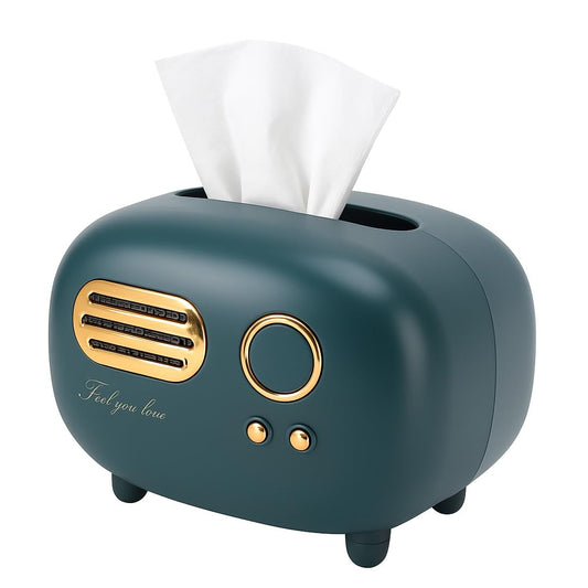Vintage Radio Box Tissue Holder - Retro Home Décor Essential