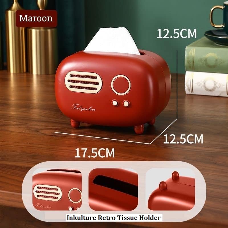 Vintage Radio Box Tissue Holder - Retro Home Décor Essential
